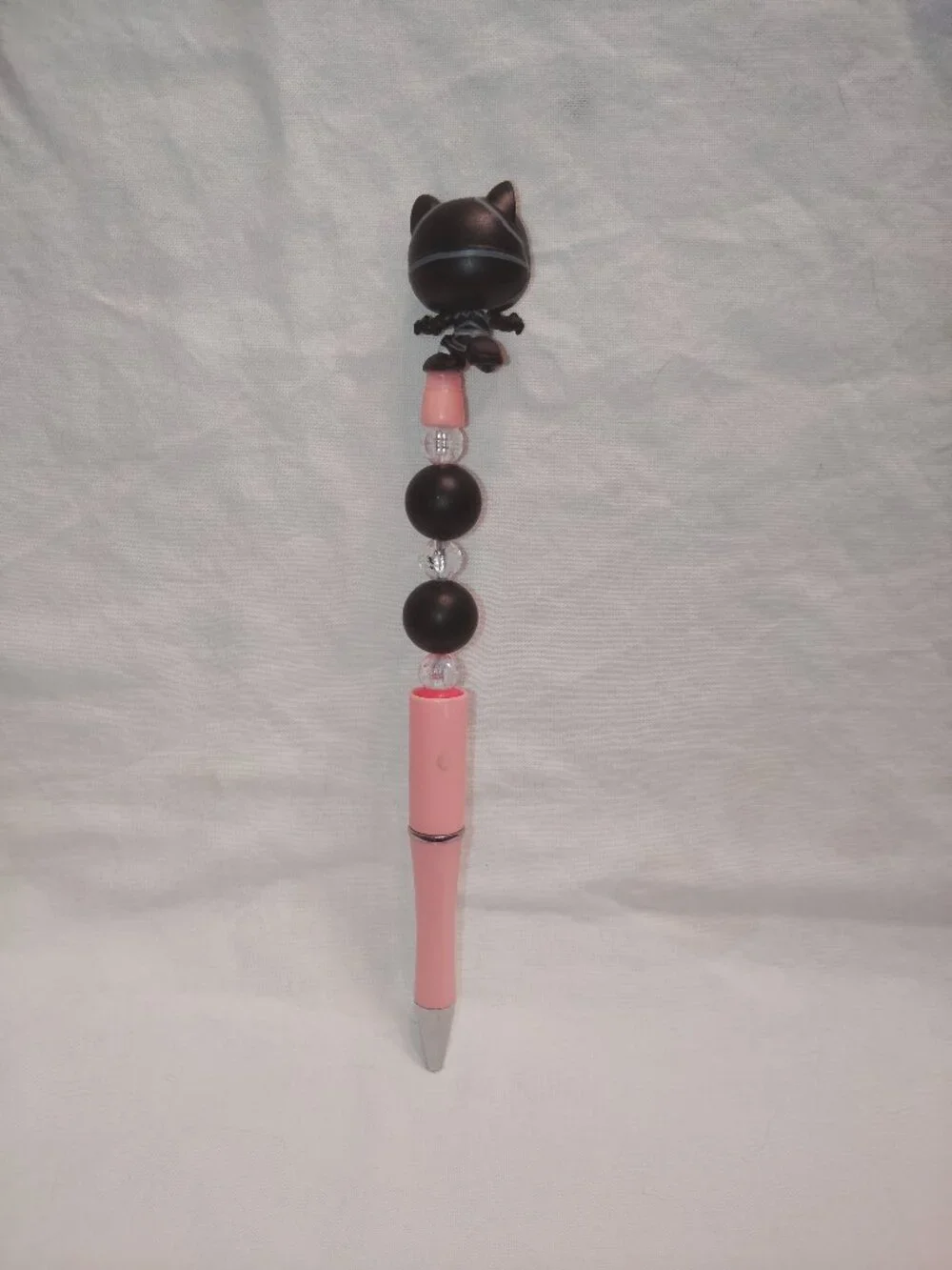 Disney Doorable- Black Panther-Handmade Beaded Pen